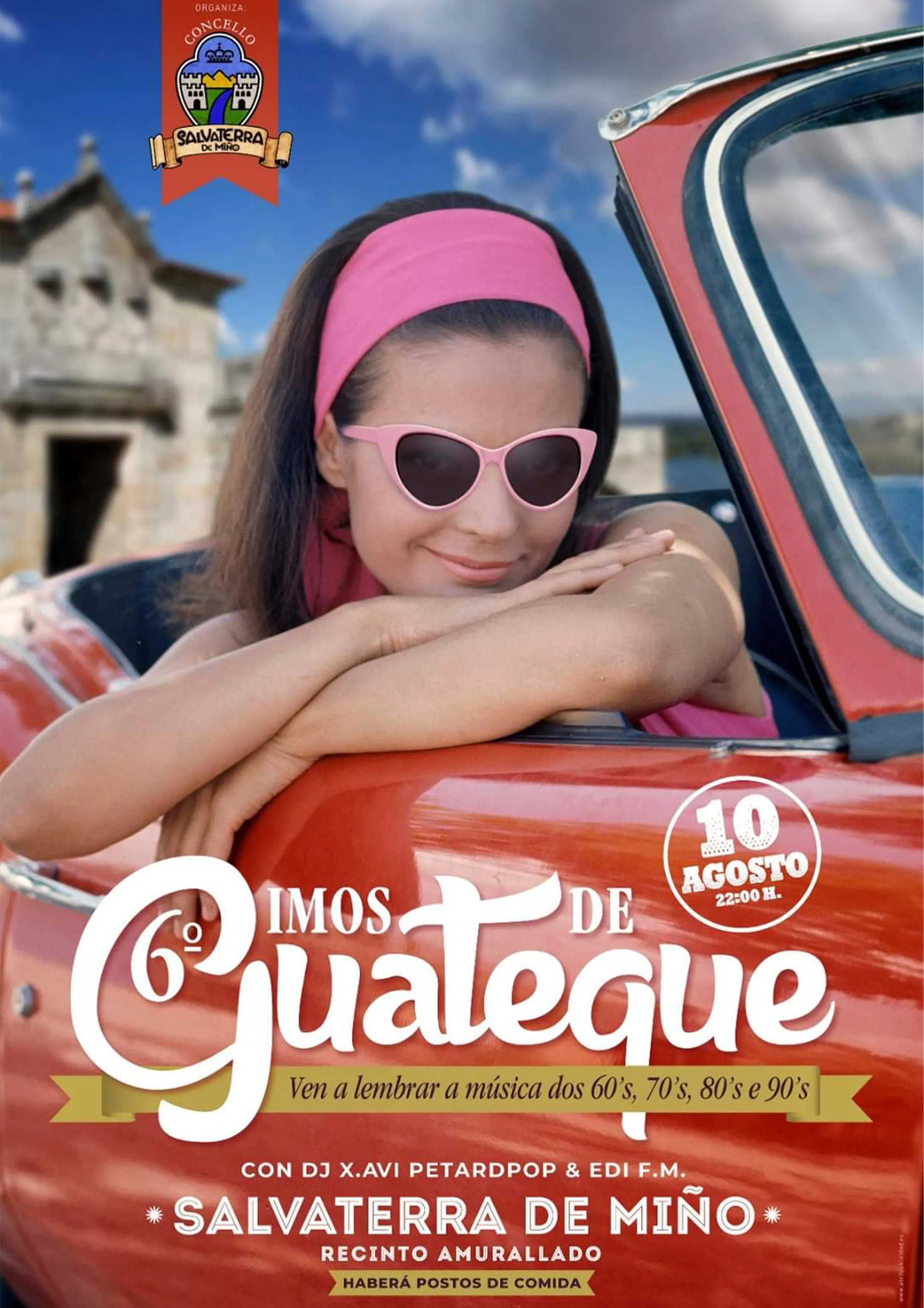 Cartel oficial 6� edici�n Imos de Guateque, p�blico y artistas con puestos de comida