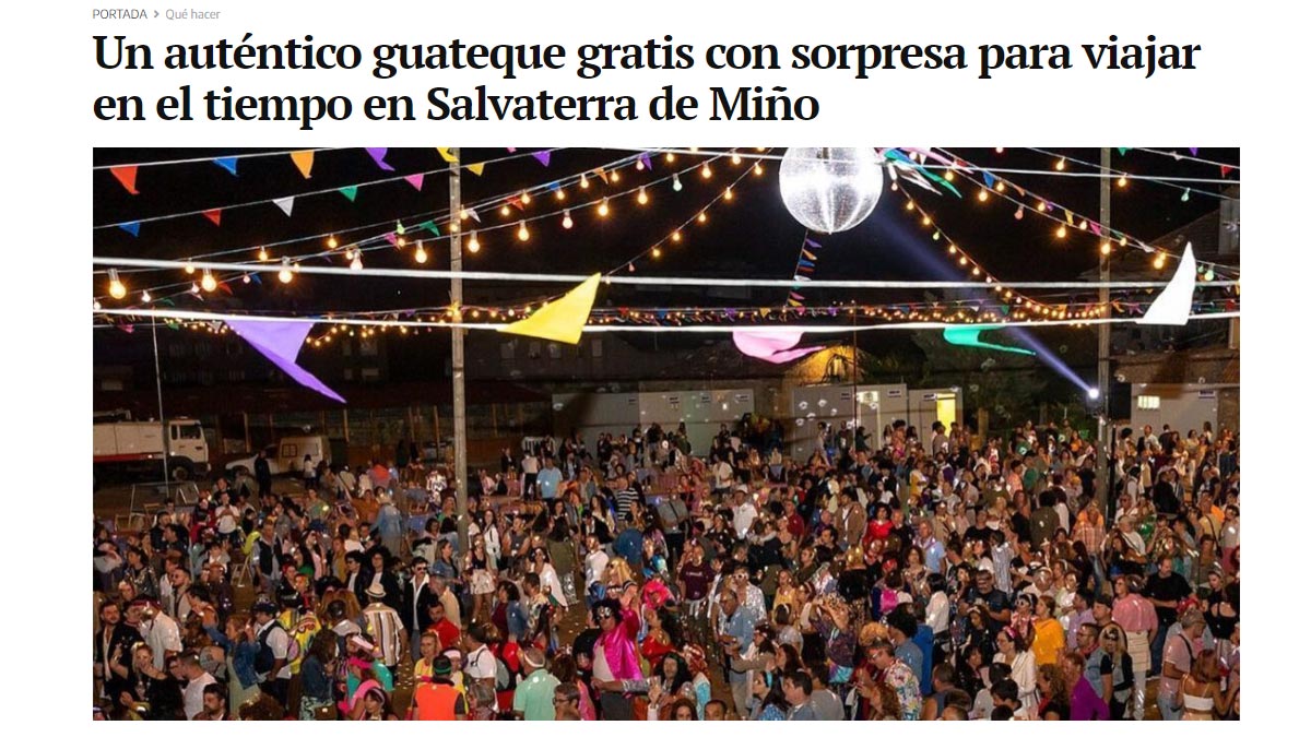 Salvaterra de Miño viaja en el tiempo - Cobertura Metropolitano