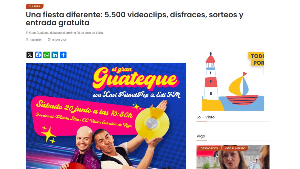 El Gran Guateque en Vialia Vigo · Cobertura de Vigo al Minuto