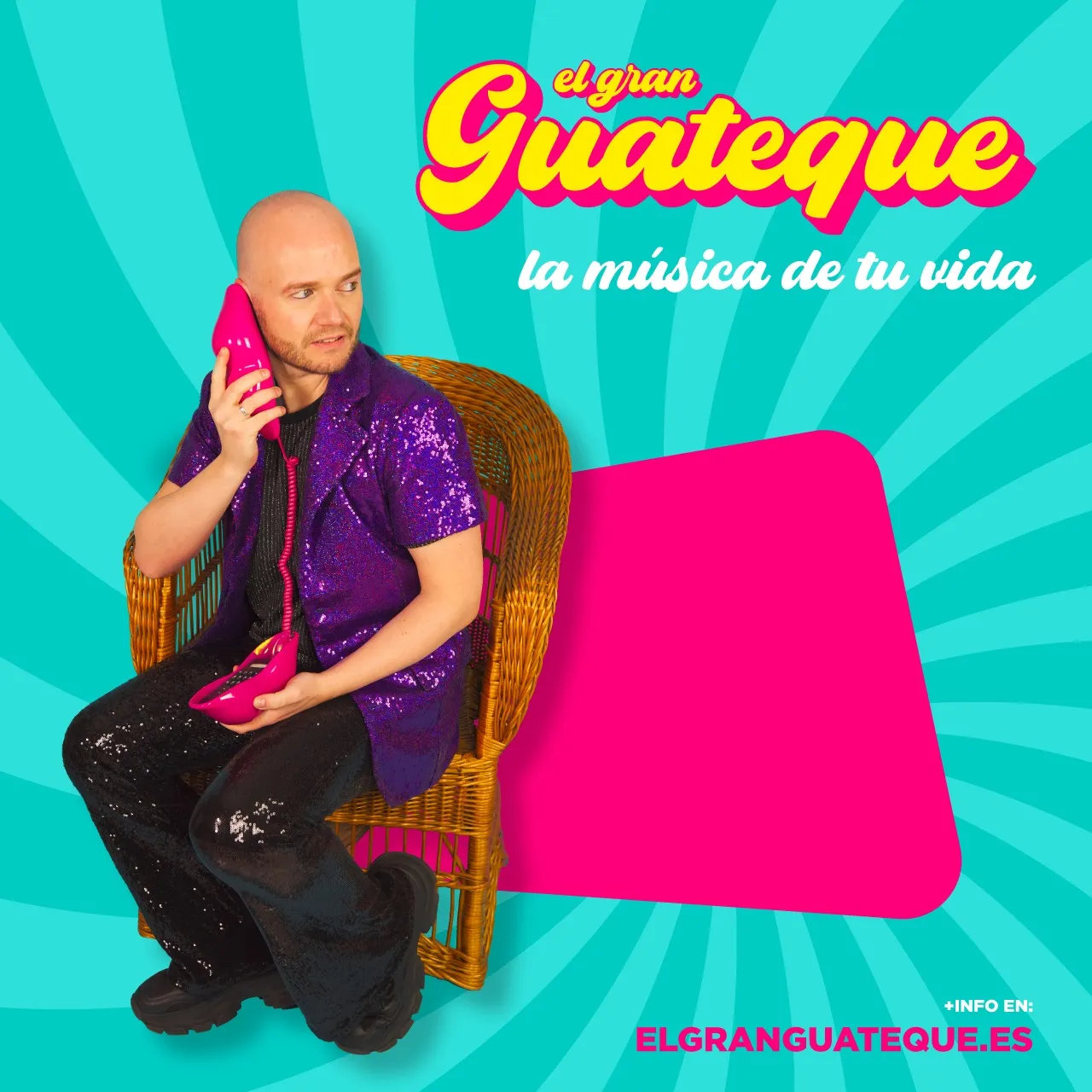 X.avi PetardPop sentado con un tel�fono fucsia retro de los a�os 70-80, estilo vintage